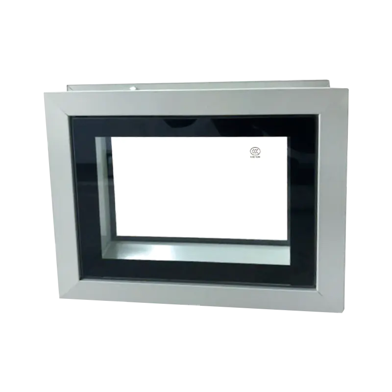 Fenêtre de salle blanche à double vitrage serrée