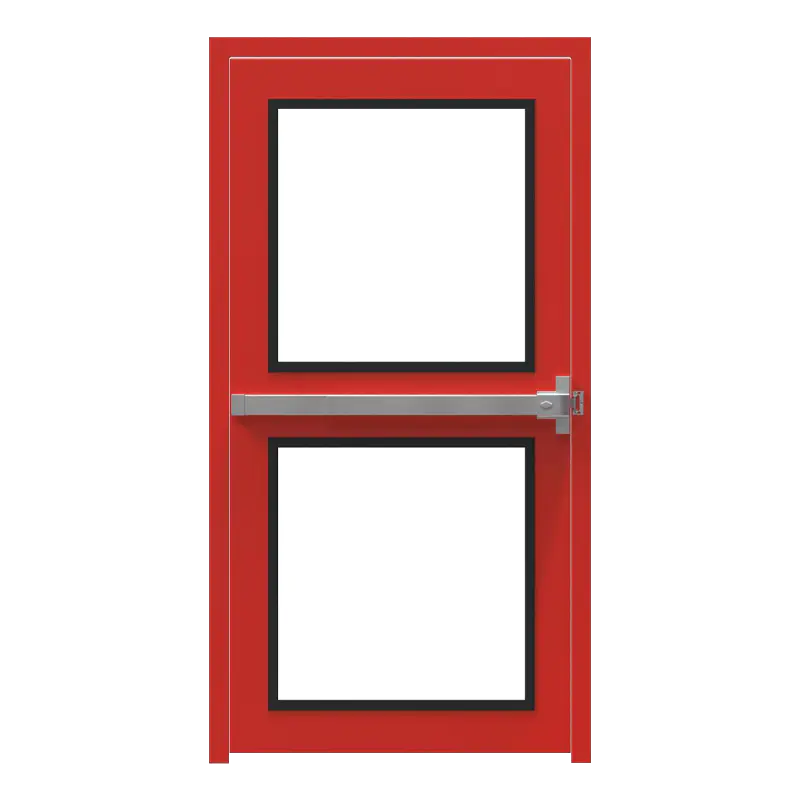 Porte à cadre en acier inoxydable